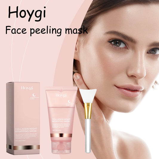 Hoygi Collagen Peeling Face Mask Cleaning Pore Dirts Improve Skin Texture Brightening Skin Tone Firming Face Hydrating Mask