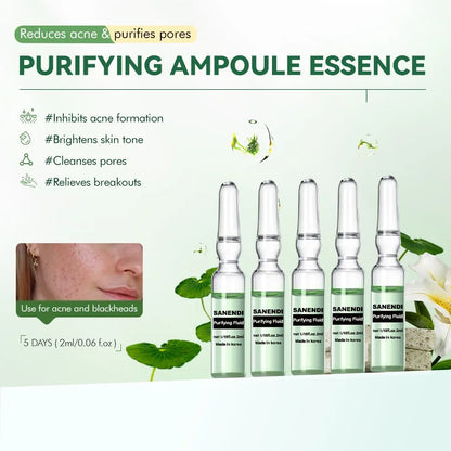 2ml Centella Facial Serum for Dermapen Hyaluronic Acid Acne Solution Ampoule Glutathione Fine Lines Hydrate Fluid 5/20PCS