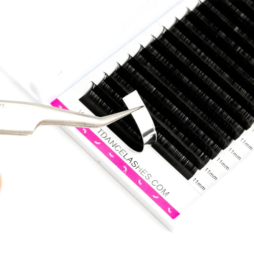 TDANCE 16Rows Classic Lash Dark Black Matte Professionals Soft Natural Faux Eyelash Extension Makeup Beauty Individual Eyelashes