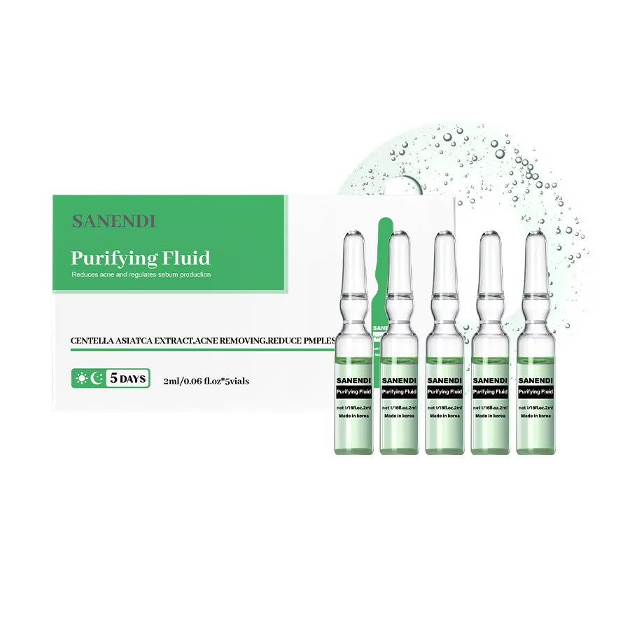 2ml Centella Facial Serum for Dermapen Hyaluronic Acid Acne Solution Ampoule Glutathione Fine Lines Hydrate Fluid 5/20PCS