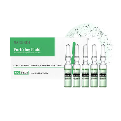 2ml Centella Facial Serum for Dermapen Hyaluronic Acid Acne Solution Ampoule Glutathione Fine Lines Hydrate Fluid 5/20PCS