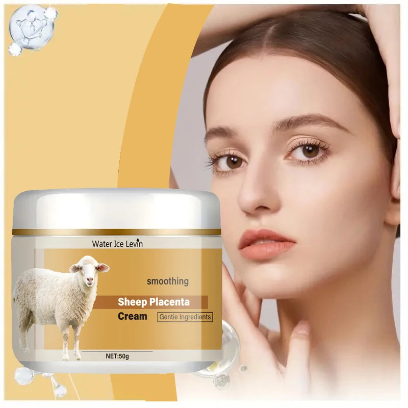 50g Hydrolyzed Sheep Placenta Extract Anti-Wrinkle Cream Firming Lifting Anti-Aging Diminishing Fine Lines Moisturizing Whitening Repair Skin Care Cosmetics