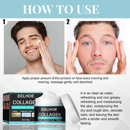 EELHOE Men Face Cream Gentle Moisturizing Reduce Dryness Firming Remove Wrinkles Prevent Aging Enhance Elasticity Men Face Cream