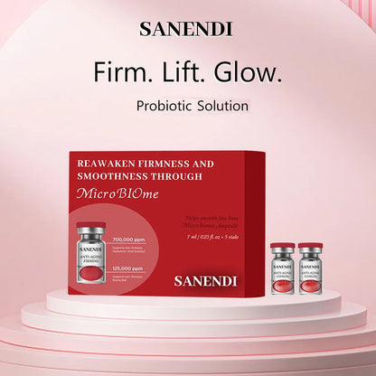 SANENDI Korea Skincare Hyaluronic Acid Ampoule MicroBiome Serum Moisture-Support Lightweight Hydration A-AG Solution
