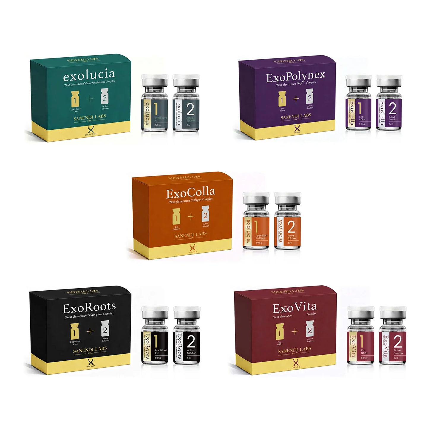 EXO NAD+ 2 in 1 Set PDRN Vita Essence Collagen  Facial Serum Lifting Hydration Aging Dull Brightening Firming Korean Skin Care