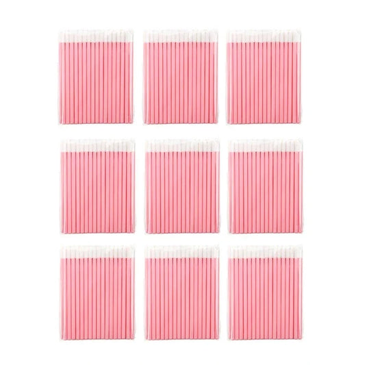 500-1000Pcs Pink Disposable Lip Brush Full Size Lipsticks Lipbrush Mascara Applicator Lipstick Wands Set Cosmetic Makeup Tool