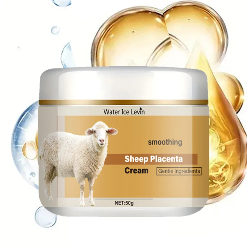 50g Hydrolyzed Sheep Placenta Extract Anti-Wrinkle Cream Firming Lifting Anti-Aging Diminishing Fine Lines Moisturizing Whitening Repair Skin Care Cosmetics