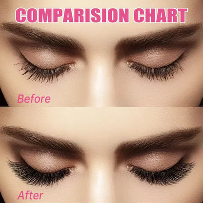 3D 190 PCS Cluster Lashes Kit DIY Lash Extension Set with Glue Accessories Eyelash Curler Lash Bond And Seal Makeup Tools