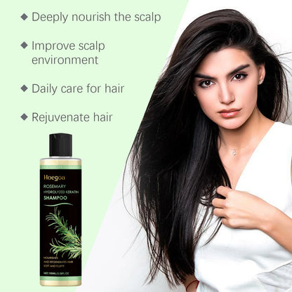 Hoegoa Rosemary Hair Shampoo Plant Formula Cleaning Dandruff Moisturizing Oil Control Volumizing Refreshing Hair Growth Shampoo