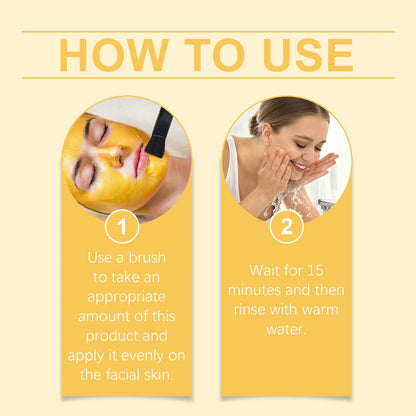 Vitamin C Turmeric Clay Mask Blackhead Removal Anti-Acne Oil Control Even Tone Anti-Irritation Whitening Nourish Sooth Mud Masks