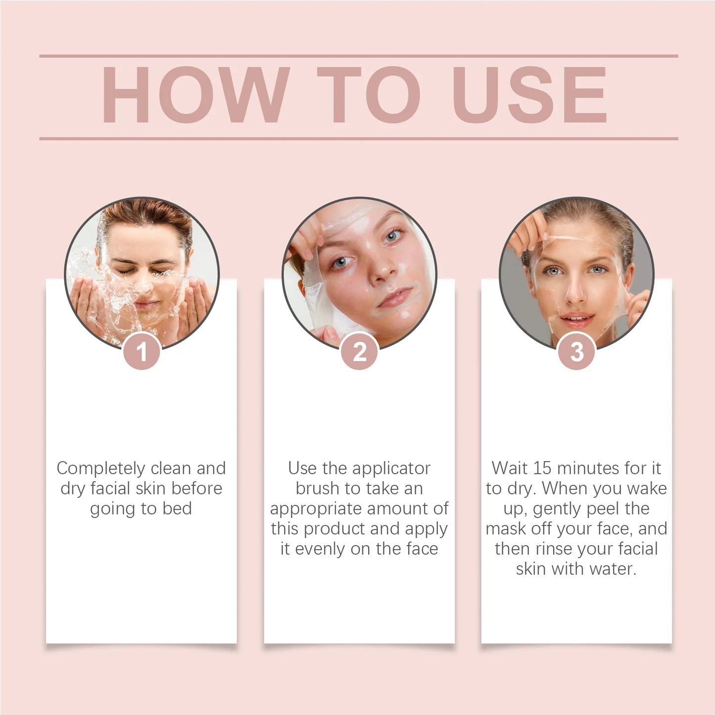 Hoygi Collagen Peeling Face Mask Cleaning Pore Dirts Improve Skin Texture Brightening Skin Tone Firming Face Hydrating Mask