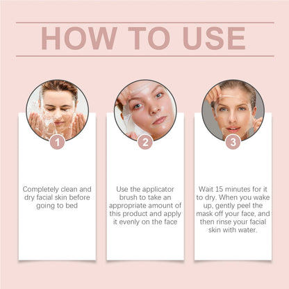 Hoygi Collagen Peeling Face Mask Cleaning Pore Dirts Improve Skin Texture Brightening Skin Tone Firming Face Hydrating Mask