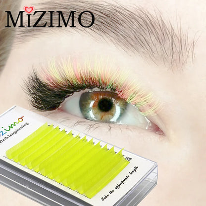 The Royal Blue Color 8-15 Length is Mixed With Natural Softness To Extend The Professional Grafting False Eyelash Makeup 0.07