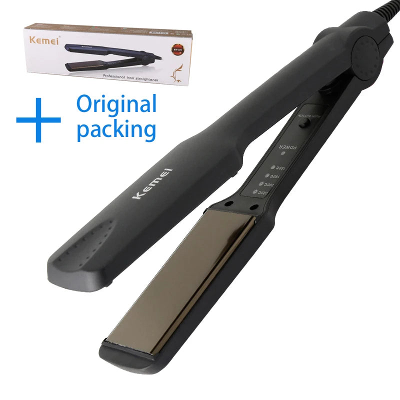 Kemei Professional Hair Straightener Straightening Iron Pranchas De Cabelo Curling Irons Styling Tools Chapinha Ionic Flat Iron