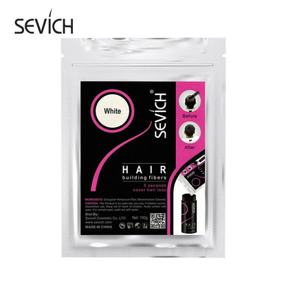 SEVICH 100g Hair Fibers Refill Bag Bald Extension Hair Growth Powder Salon Professional Hair Treatment Unisex Hair Loss Products