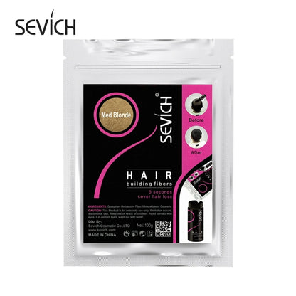 SEVICH 100g Hair Fibers Refill Bag Bald Extension Hair Growth Powder Salon Professional Hair Treatment Unisex Hair Loss Products