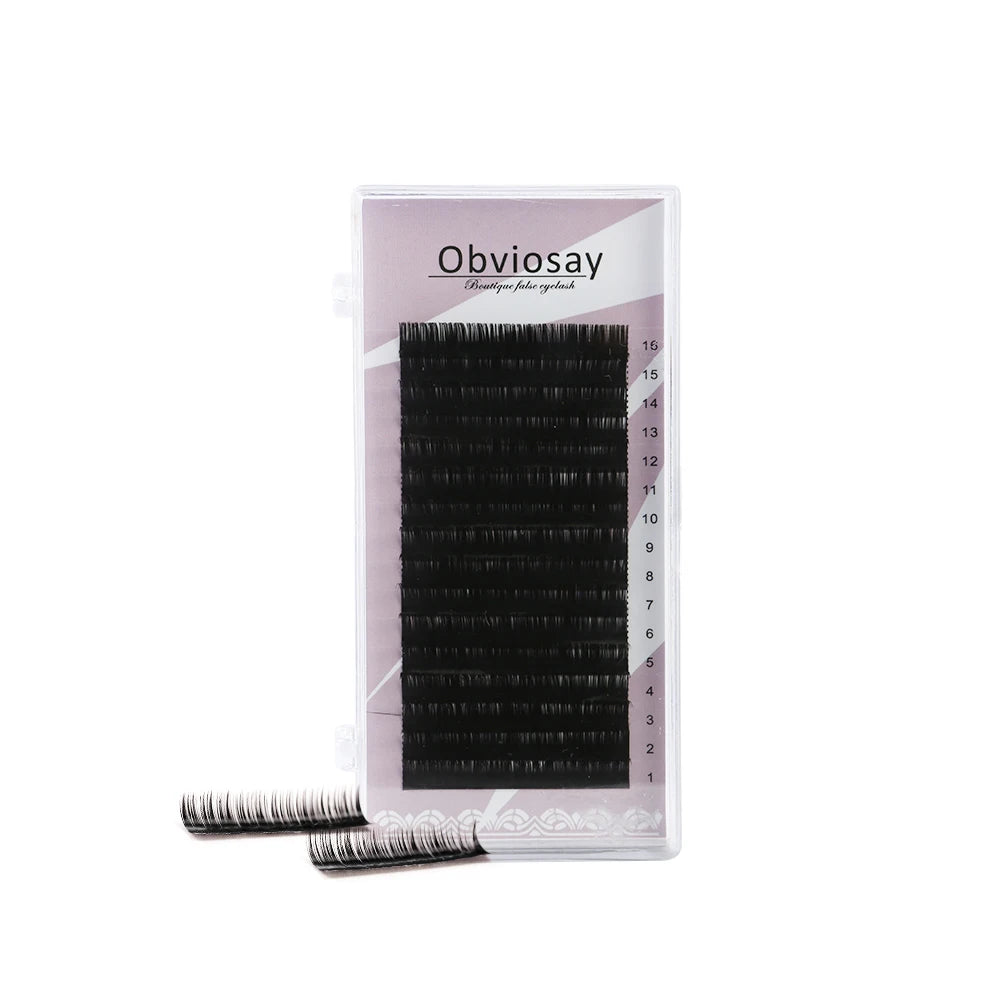 High Quality 16 Rows Faux Mink Eyelashes 0.03-0.20 Thickness Soft Individual Lashes for Eyelash Extension False Eyelashes
