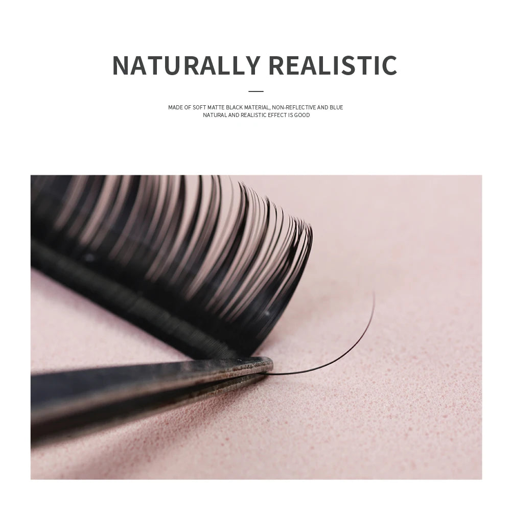 High Quality 16 Rows Faux Mink Eyelashes 0.03-0.20 Thickness Soft Individual Lashes for Eyelash Extension False Eyelashes