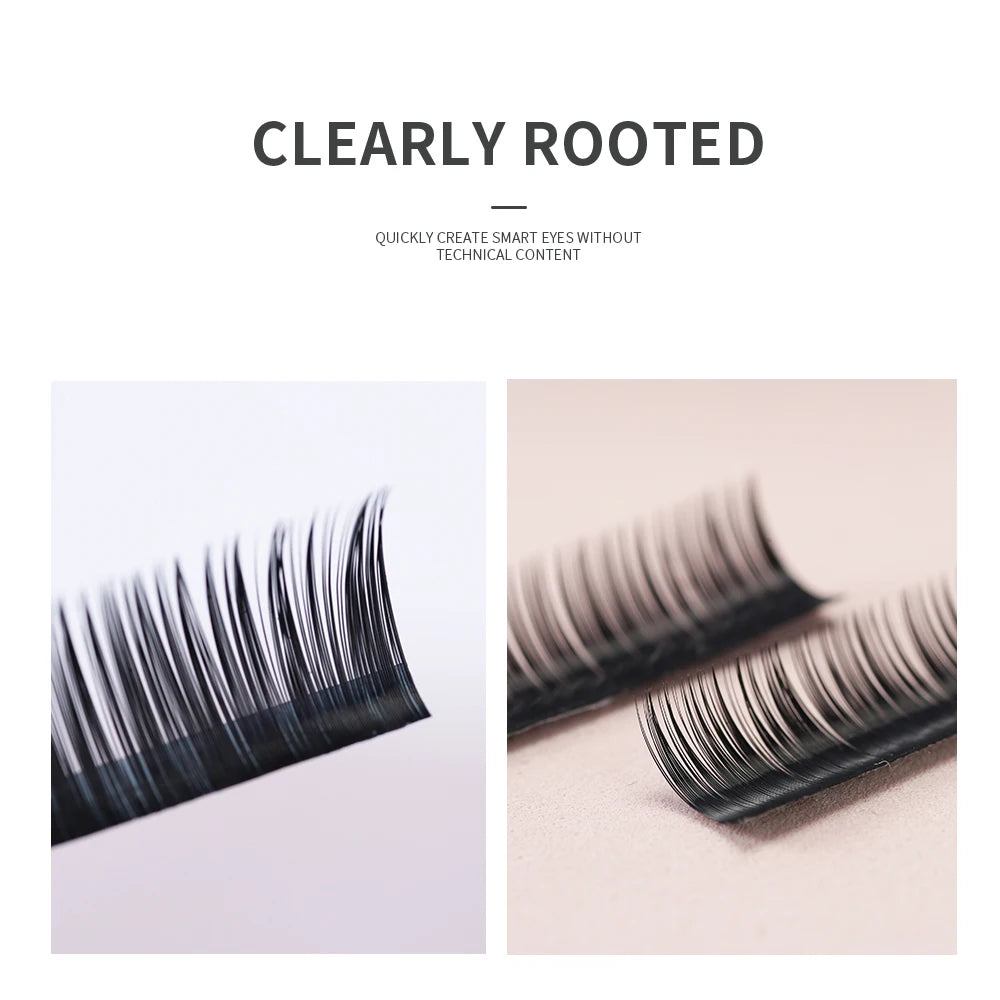 High Quality 16 Rows Faux Mink Eyelashes 0.03-0.20 Thickness Soft Individual Lashes for Eyelash Extension False Eyelashes