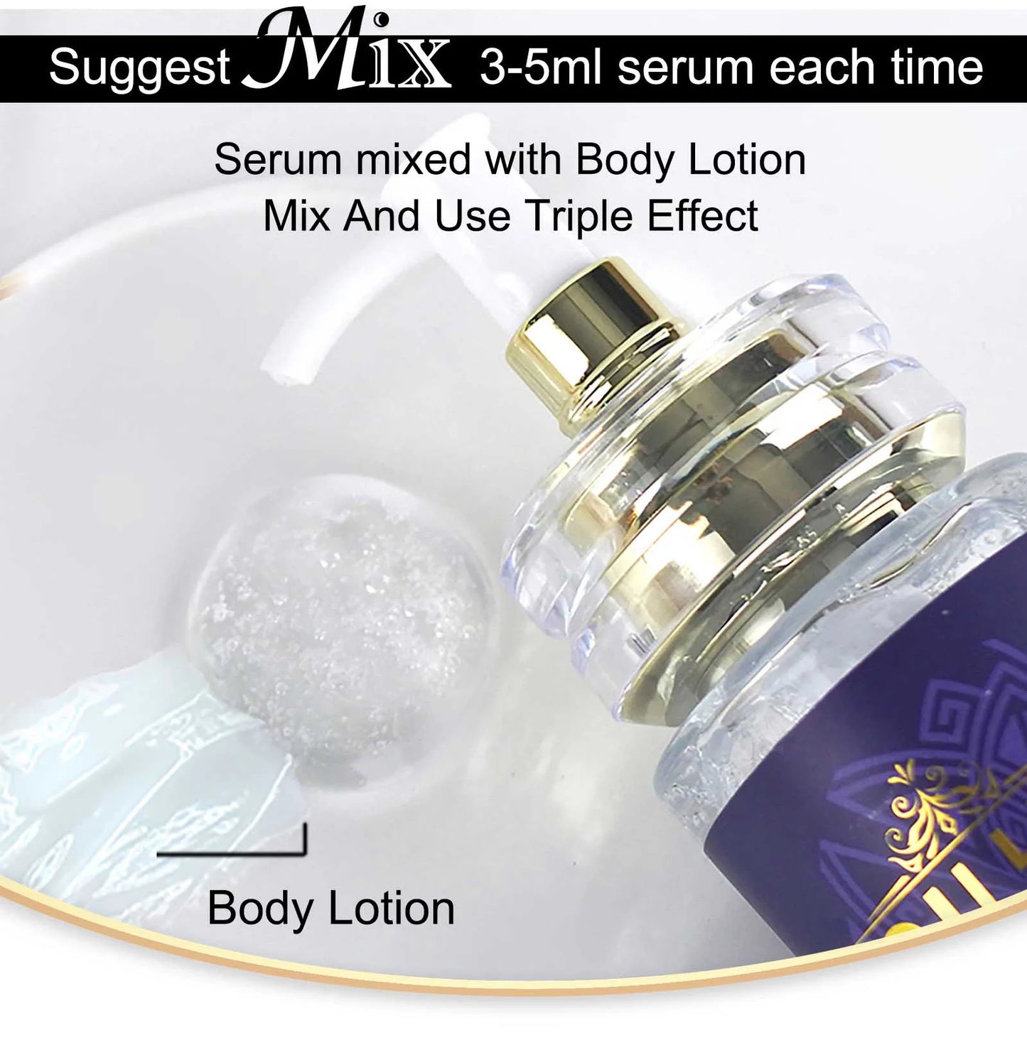 AILKE Whitening Cream, Glutathione Body Lotion for Brighter Skin, Reduce Dark Spots, Black Spots, Moisturizing, Even Skin Tone