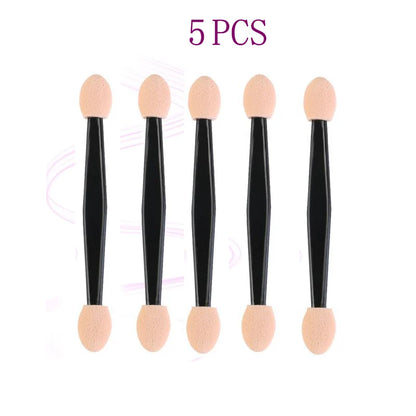 50/5PCS Disposable Eye shadow Brushes Dual Sided Sponge Nylon Makeup Eye Shadow Brushes For Cosmetic Applicator Make up Hot