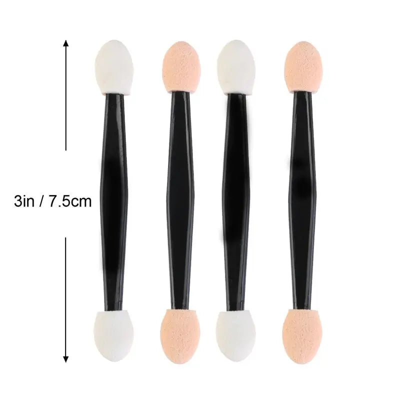50/5PCS Disposable Eye shadow Brushes Dual Sided Sponge Nylon Makeup Eye Shadow Brushes For Cosmetic Applicator Make up Hot
