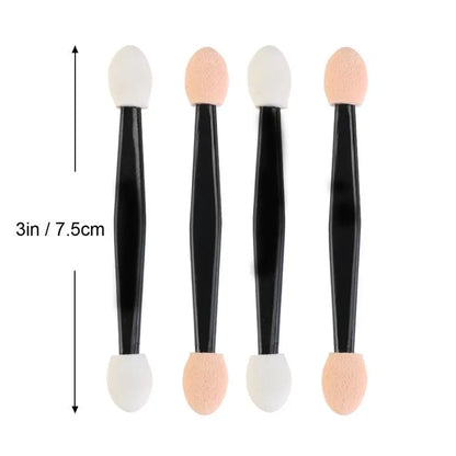 50/5PCS Disposable Eye shadow Brushes Dual Sided Sponge Nylon Makeup Eye Shadow Brushes For Cosmetic Applicator Make up Hot