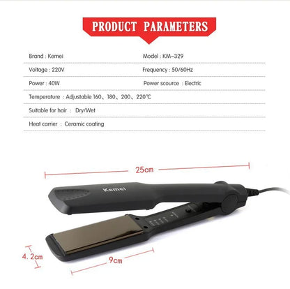 Kemei Professional Hair Straightener Straightening Iron Pranchas De Cabelo Curling Irons Styling Tools Chapinha Ionic Flat Iron