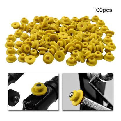 100Pcs Tattoo Supplies Silicone Durable Rubber Grommets Nipples "T" Type Needle Pad Tattoo Machine Accessory Armature Bar Tools