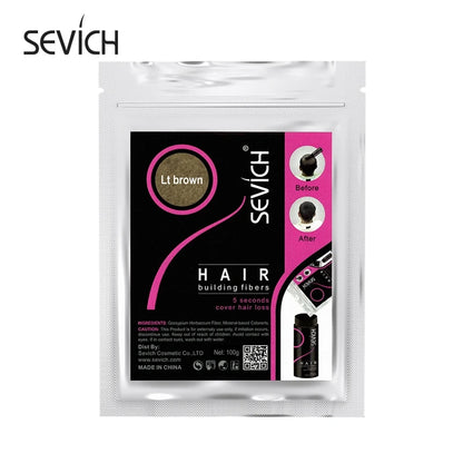 SEVICH 100g Hair Fibers Refill Bag Bald Extension Hair Growth Powder Salon Professional Hair Treatment Unisex Hair Loss Products