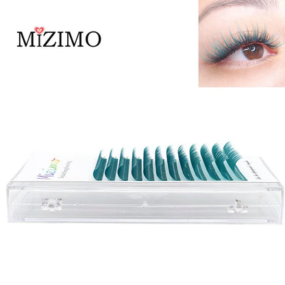The Royal Blue Color 8-15 Length is Mixed With Natural Softness To Extend The Professional Grafting False Eyelash Makeup 0.07