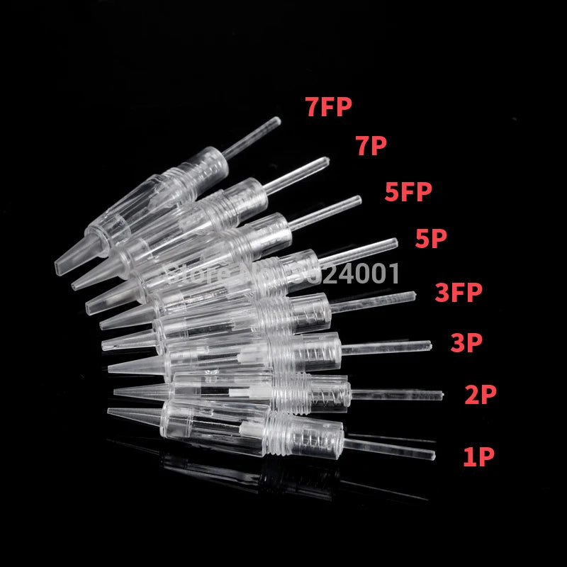 5/10PCS Permanent Makeup Disposable Screw Tattoo Needle 1D 3P 5F Microblading Needles Eyebrow Shading For PMU Tattoo Machine