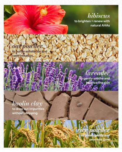 Hibiscus Powder - Gentle Exfoliating Cleanser