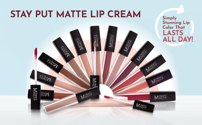 Raquel Stay Put Matte Lip Cream | Stunning Kiss-Proof Lipstick