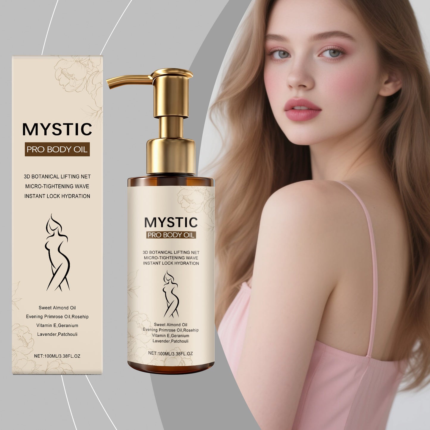 Firming Body Oil Glowing Nourishing Tightening Chest Thighs Brightening Improve Sagging Smoothing Moisturizing Massage Skin Care