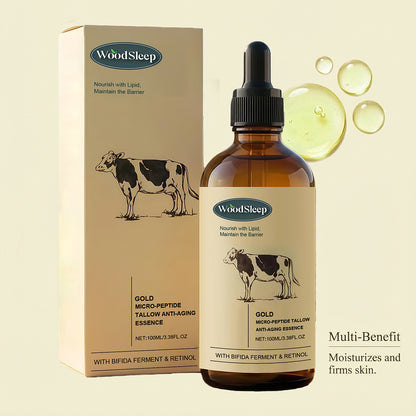 Beef Tallow Nourishing Serum Repair Dry Skin Soothing Brightening Glowing Fade Fine Lines Soft Rejuvenation Hydrating Face Serum