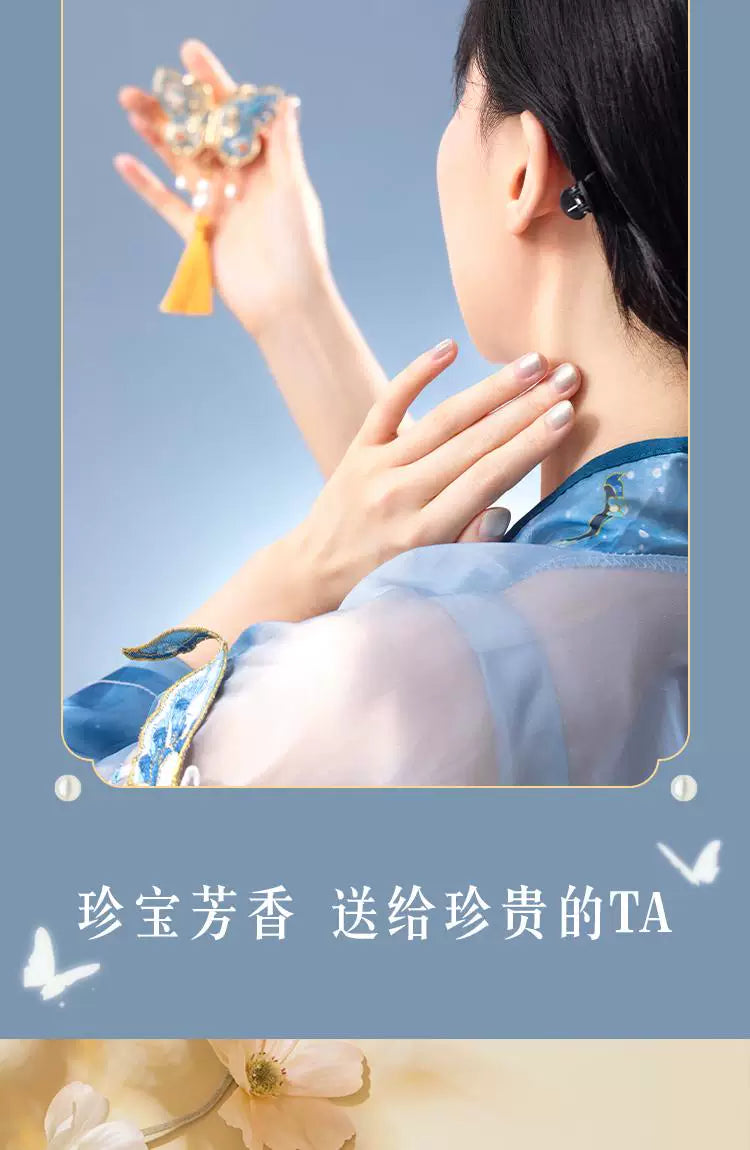 Forbidden City Butterfly Fragrance Balm (Solid) - Museum Cultural and Creative Product Ideal Gift for Weddings Birthdays