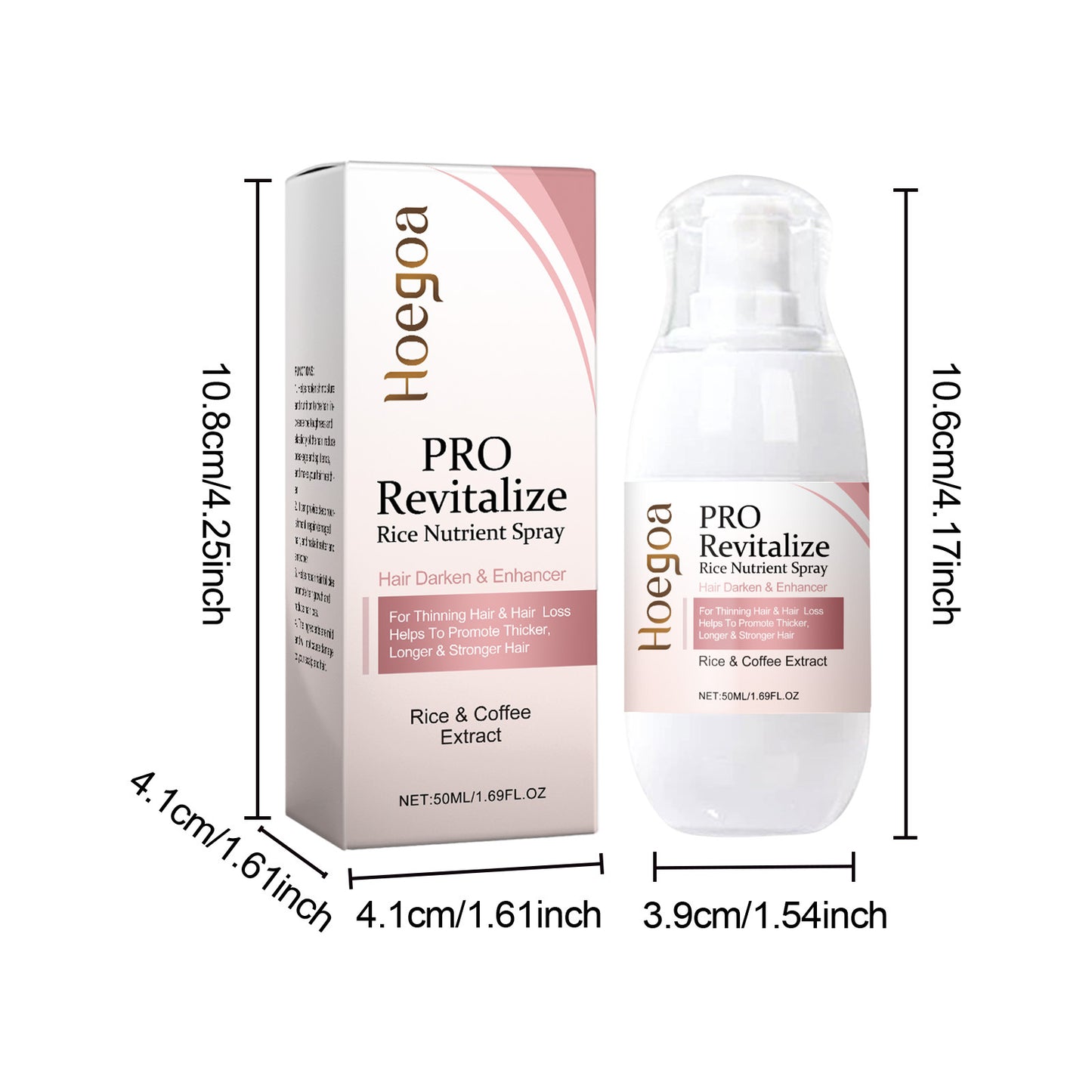 Fermented Rice Water for Hair Growth Hair Regrowth Essential Oil Scalp Treatment Hair Fall Control Serum Plant Dense Hair Spray