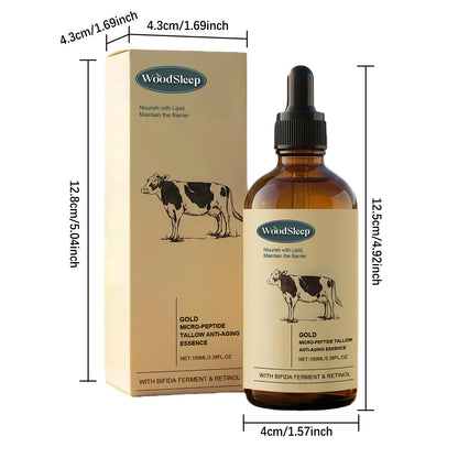 Beef Tallow Nourishing Serum Repair Dry Skin Soothing Brightening Glowing Fade Fine Lines Soft Rejuvenation Hydrating Face Serum