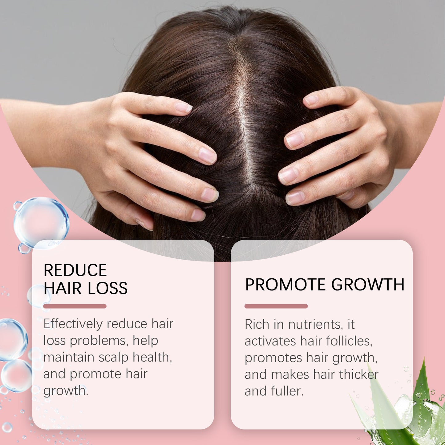 Fermented Rice Water for Hair Growth Hair Regrowth Essential Oil Scalp Treatment Hair Fall Control Serum Plant Dense Hair Spray