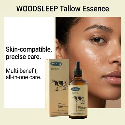 Beef Tallow Nourishing Serum Repair Dry Skin Soothing Brightening Glowing Fade Fine Lines Soft Rejuvenation Hydrating Face Serum