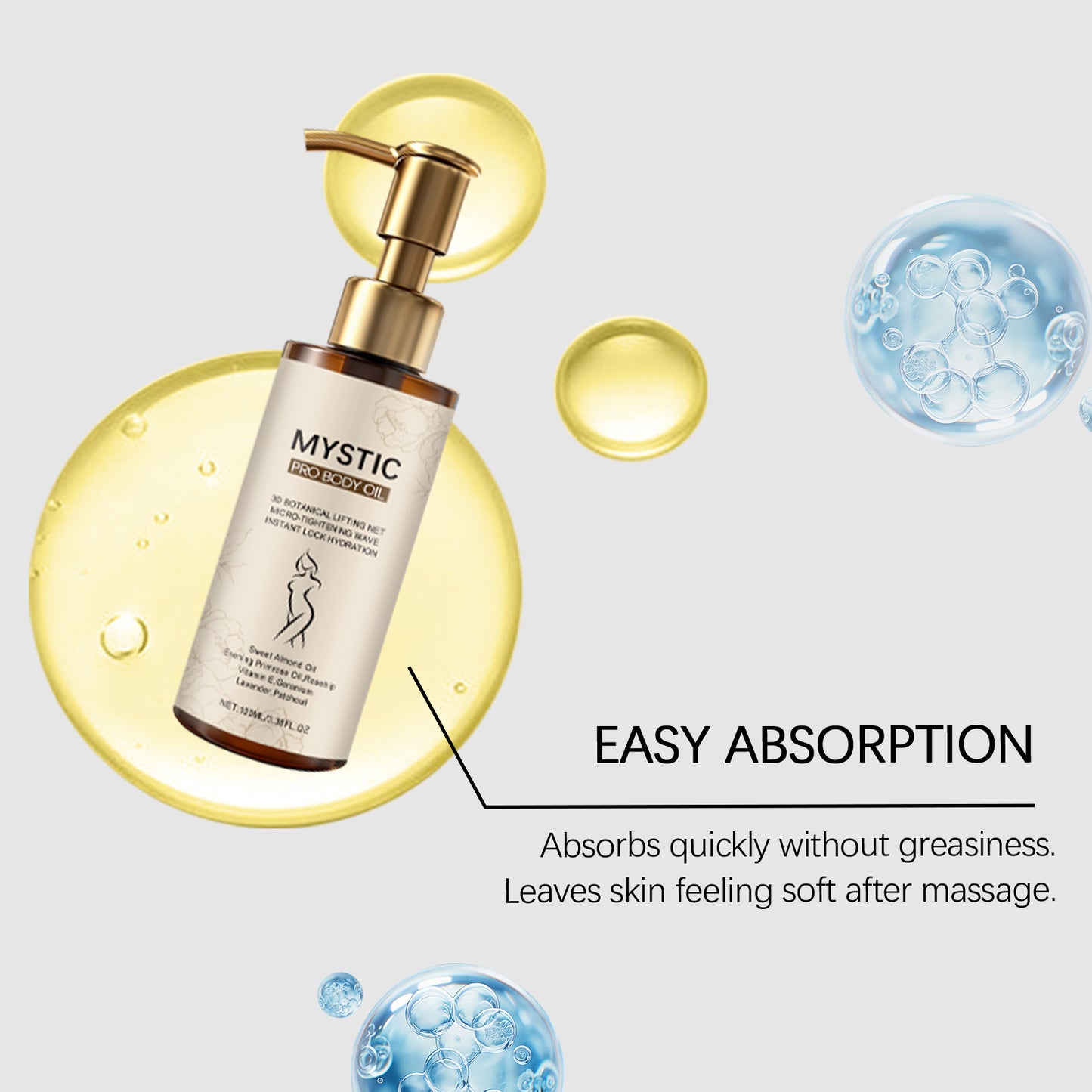 Firming Body Oil Glowing Nourishing Tightening Chest Thighs Brightening Improve Sagging Smoothing Moisturizing Massage Skin Care
