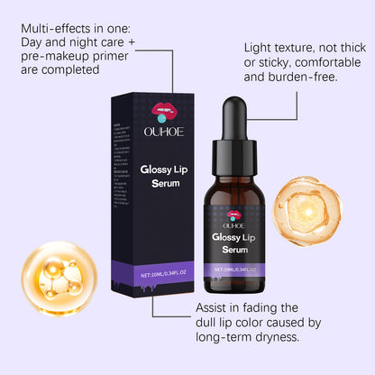 Moisturizing Lip Serum Remove Dark Lips Repair Fine Line Dryness Brighten Lightening Exfoliator Plumper Clear Lip Gloss Essence