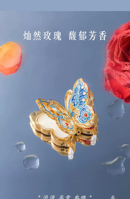 Forbidden City Butterfly Fragrance Balm (Solid) - Museum Cultural and Creative Product Ideal Gift for Weddings Birthdays