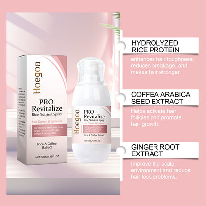 Fermented Rice Water for Hair Growth Hair Regrowth Essential Oil Scalp Treatment Hair Fall Control Serum Plant Dense Hair Spray