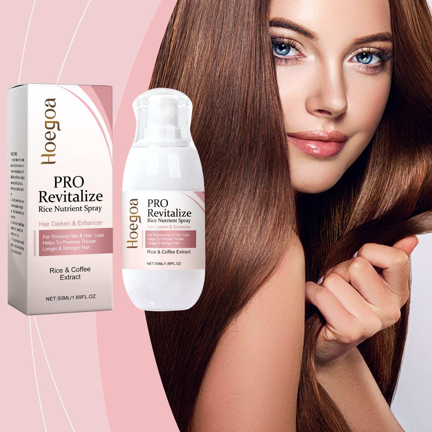 Fermented Rice Water for Hair Growth Hair Regrowth Essential Oil Scalp Treatment Hair Fall Control Serum Plant Dense Hair Spray