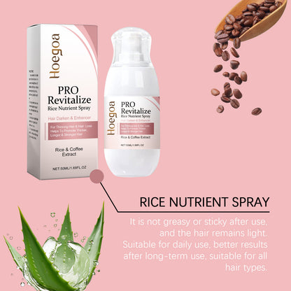 Fermented Rice Water for Hair Growth Hair Regrowth Essential Oil Scalp Treatment Hair Fall Control Serum Plant Dense Hair Spray