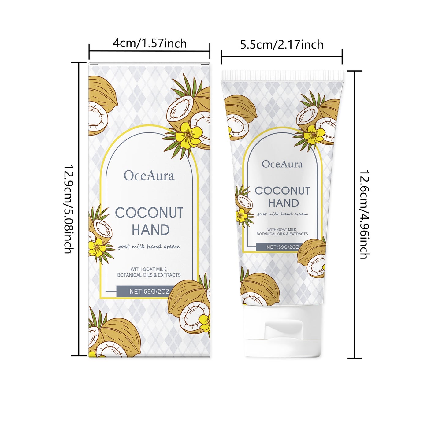 Coconut Hydrating Hand Cream Nourishing Rejuvenating Moisturizing Brightening Smoothing Soothing Anti Cracked Repair Hand Cream