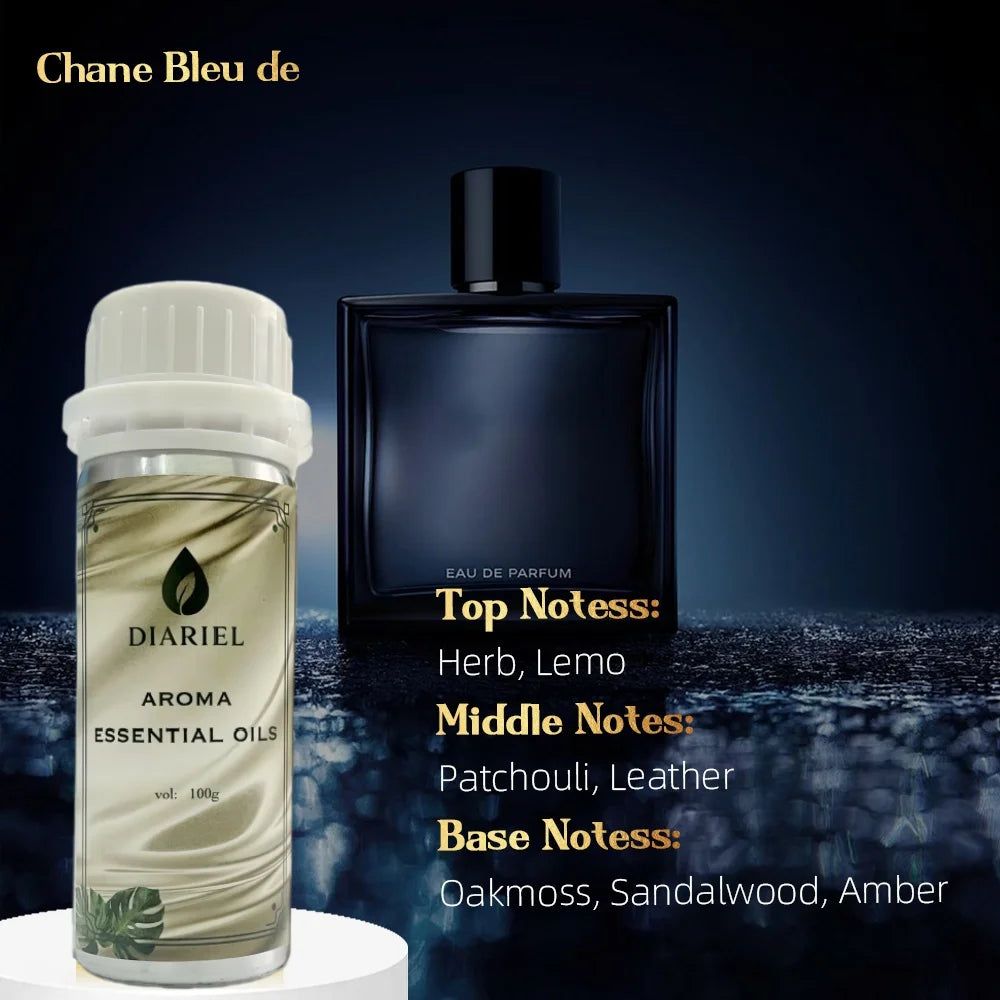 100ML Famous France Perfume Oil Men Women Fragrance Oasis Essential Oil Aromatherapy Diffuser Oil DLor Svuvage Ton Foud Oud Wood