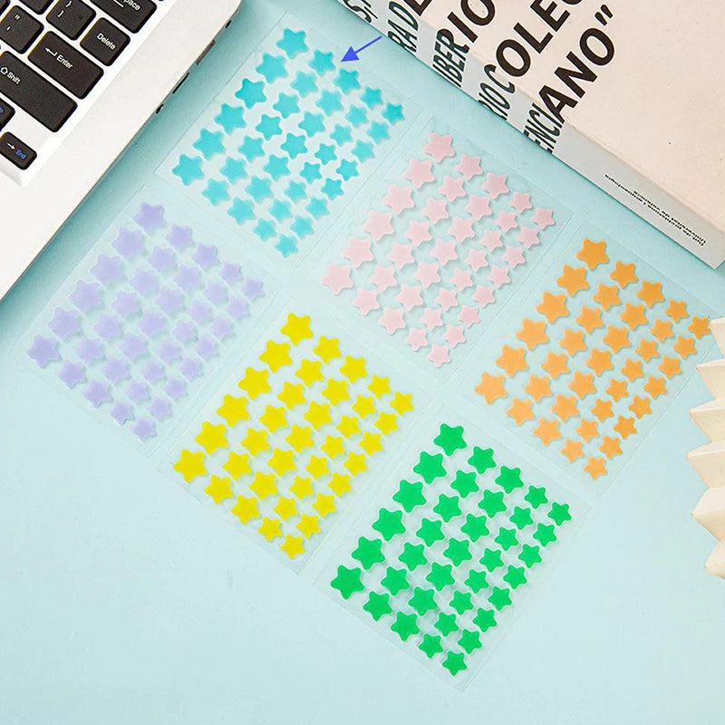40pcs/set Colorful Star Shaped Acne Patches Skincare Stickers Facial Spots Makeup Tools